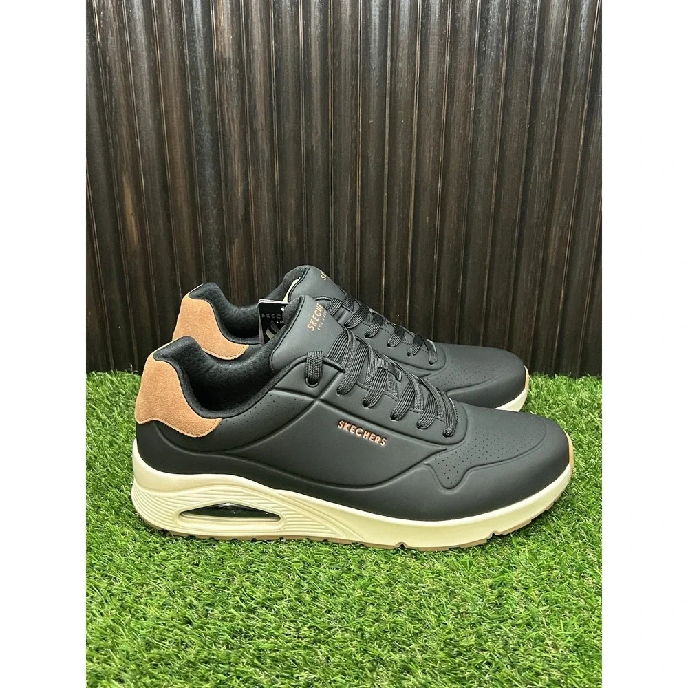 Size 13 -  Skechers Street Uno Suited On Air Casual Shoes 183004/BLACK